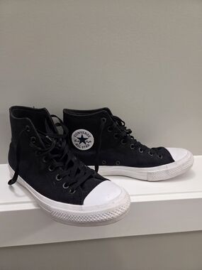 Converse All Star Black High Top Sneakers Mens 9.5